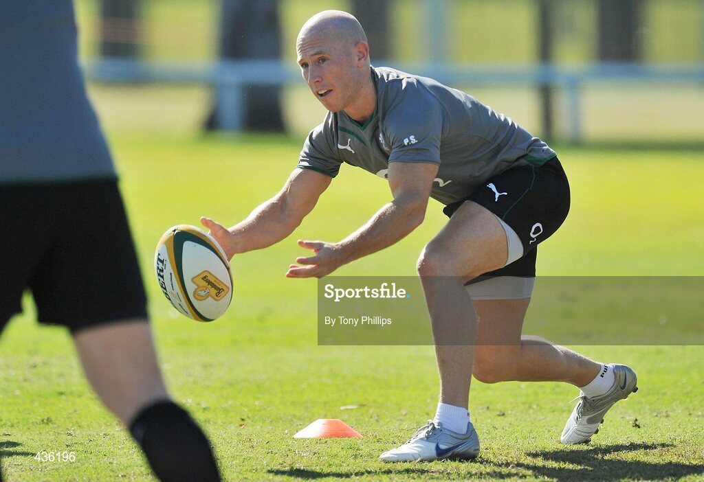 21 June 2010; Ireland's Peter Stringer during squad training ahead of their game against Australia on Saturday 26 June. Ireland Rugby Squad Training, Anglican Grammar School, Brisbane, Australia. Picture credit: Tony Phillips / SPORTSFILE