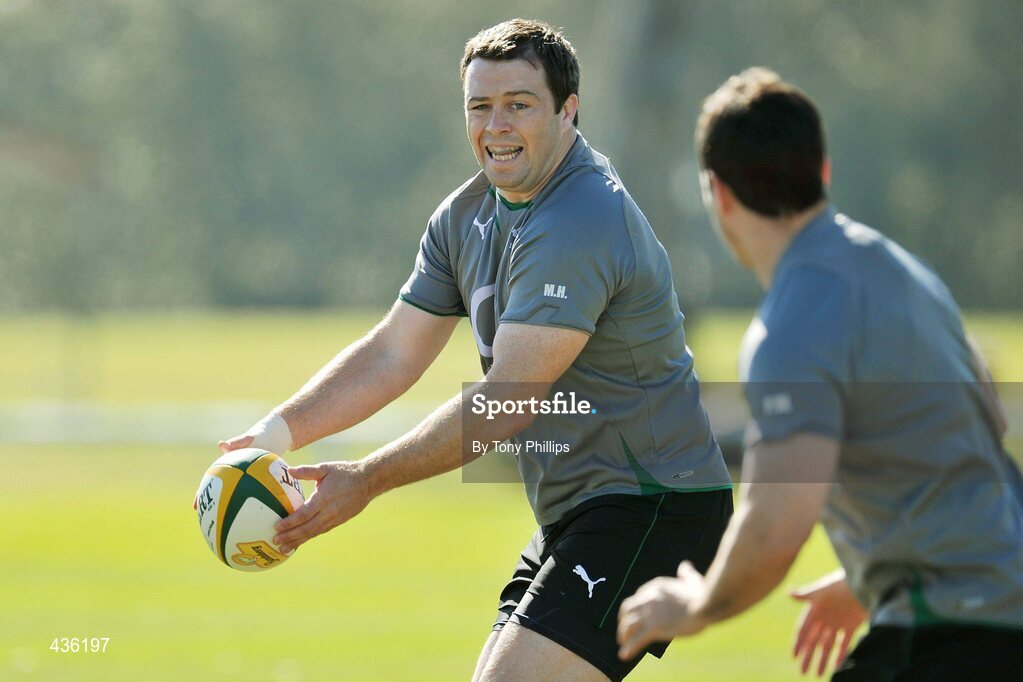 21 June 2010; Ireland's Marcus Horan during squad training ahead of their game against Australia on Saturday 26 June. Ireland Rugby Squad Training, Anglican Grammar School, Brisbane, Australia. Picture credit: Tony Phillips / SPORTSFILE