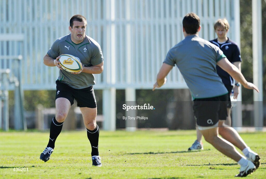 21 June 2010; Ireland's Shane Jennings during squad training ahead of their game against Australia on Saturday 26 June. Ireland Rugby Squad Training, Anglican Grammar School, Brisbane, Australia. Picture credit: Tony Phillips / SPORTSFILE