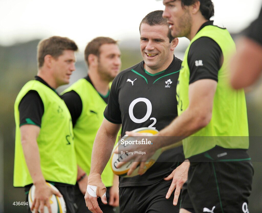 22 June 2010; Ireland's Shane Jennings during squad training ahead of their game against Australia on Saturday 26 June. Ireland Rugby Squad Training, Anglican Grammar School, Brisbane, Australia. Picture credit: Tony Phillips / SPORTSFILE