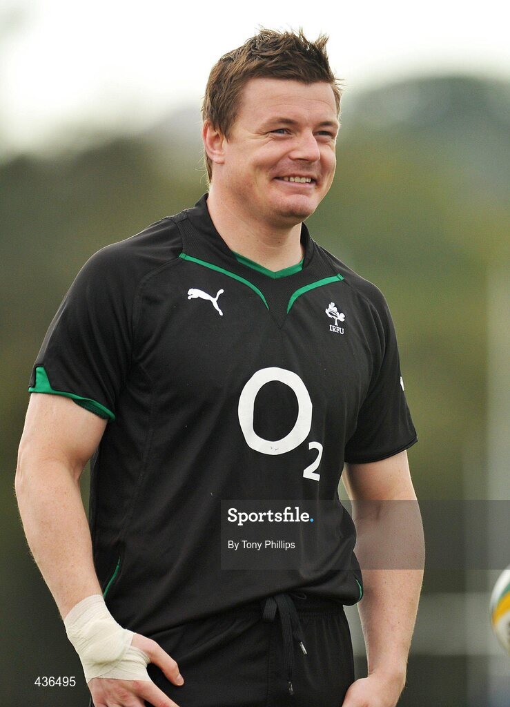 22 June 2010; Ireland's Brian O'Driscoll during squad training ahead of their game against Australia on Saturday 26 June. Ireland Rugby Squad Training, Anglican Grammar School, Brisbane, Australia. Picture credit: Tony Phillips / SPORTSFILE