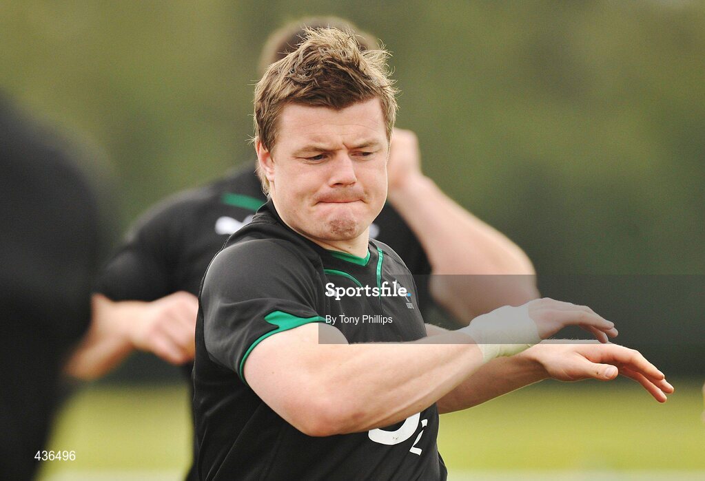 22 June 2010; Ireland's Brian O'Driscoll during squad training ahead of their game against Australia on Saturday 26 June. Ireland Rugby Squad Training, Anglican Grammar School, Brisbane, Australia. Picture credit: Tony Phillips / SPORTSFILE