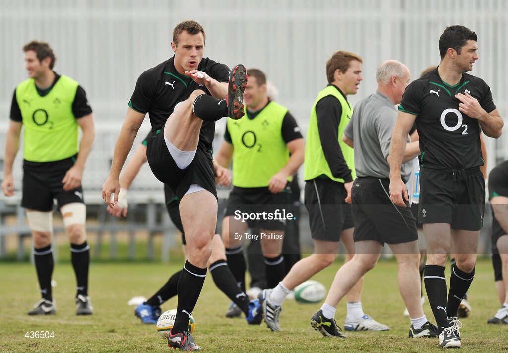 22 June 2010; Ireland's Tommy Bowe during squad training ahead of their game against Australia on Saturday 26 June. Ireland Rugby Squad Training, Anglican Grammar School, Brisbane, Australia. Picture credit: Tony Phillips / SPORTSFILE