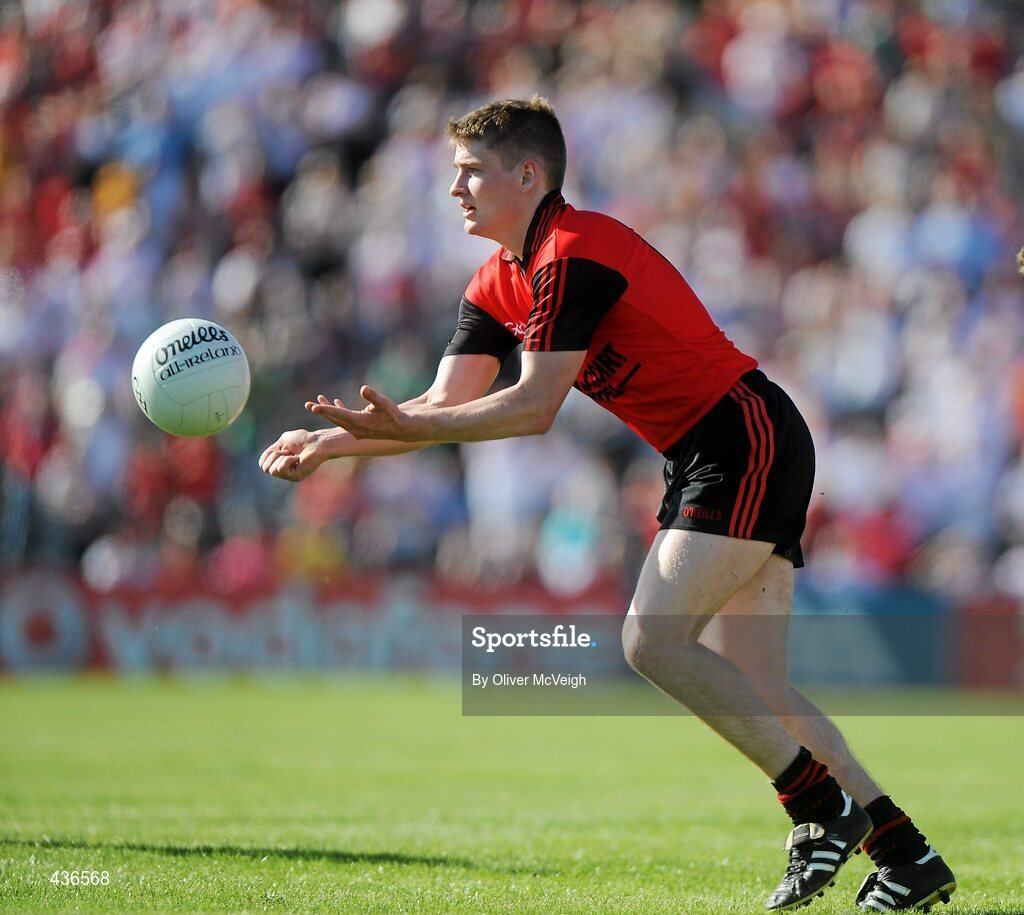 19 June 2010; Conor Maginn, Down. Ulster GAA Football Senior Championship Semi-Final, Casement Park, Belfast, Co. Antrim. Picture credit: Oliver McVeigh / SPORTSFILE
