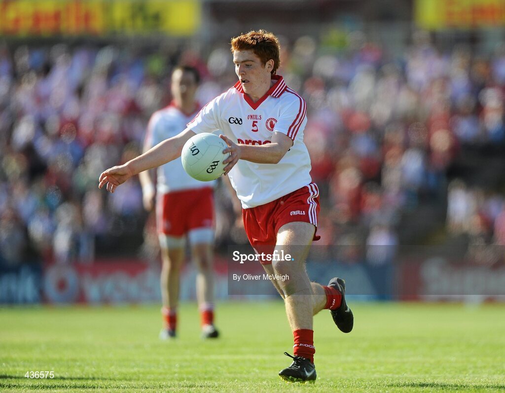 19 June 2010; Peter Harte, Tyrone. Ulster GAA Football Senior Championship Semi-Final, Casement Park, Belfast, Co. Antrim. Picture credit: Oliver McVeigh / SPORTSFILE