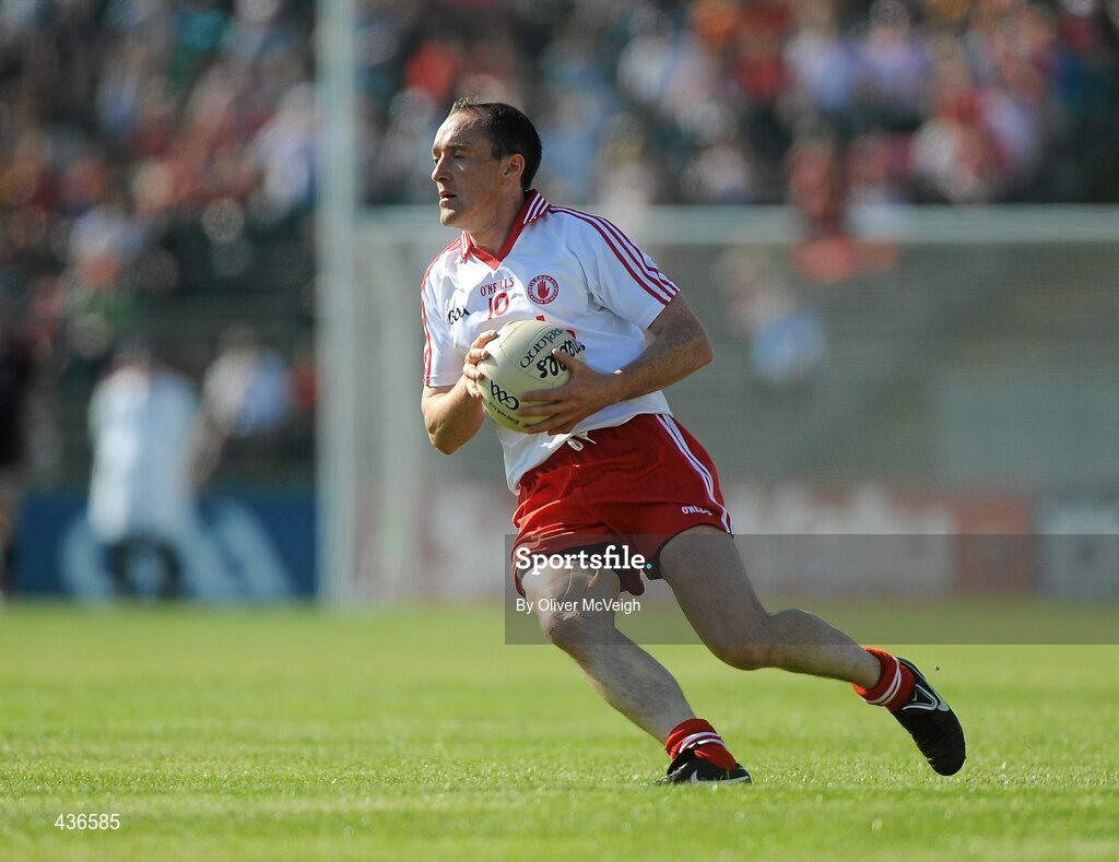19 June 2010; Brian Dooher, Tyrone. Ulster GAA Football Senior Championship Semi-Final, Casement Park, Belfast, Co. Antrim. Picture credit: Oliver McVeigh / SPORTSFILE