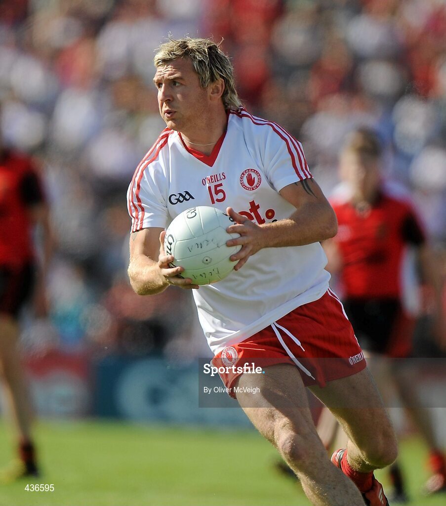 19 June 2010; Owen Mulligan, Tyrone. Ulster GAA Football Senior Championship Semi-Final, Casement Park, Belfast, Co. Antrim. Picture credit: Oliver McVeigh / SPORTSFILE
