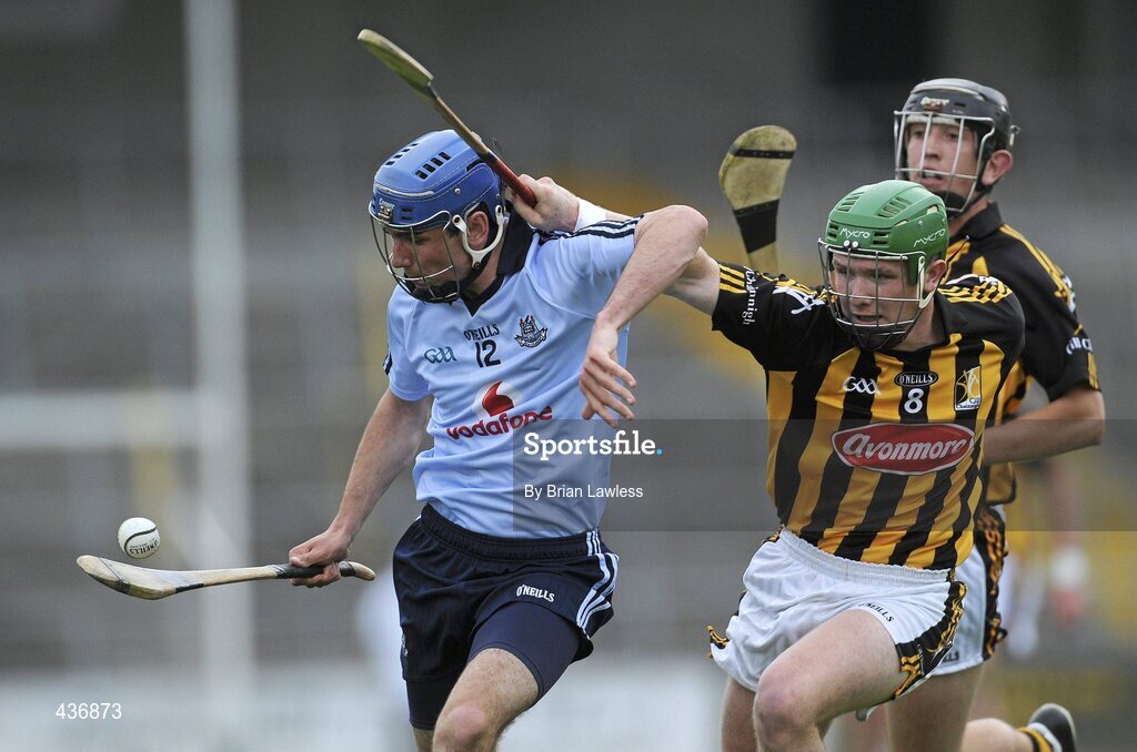 23 June 2010; Daire Plunkett, Dublin, in action against Paul Murphy and David Langton, right, Kilkenny. Bord Gais Energy Leinster GAA Hurling Under 21 Championship Semi-Final, Kilkenny v Dublin, Nowlan Park, Kilkenny. Picture credit: Brian Lawless / SPORTSFILE