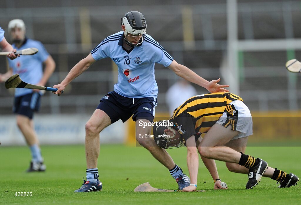 23 June 2010; Richie Doyle, Kilkenny, in action against Shane Stapleton, Dublin. Bord Gais Energy Leinster GAA Hurling Under 21 Championship Semi-Final, Kilkenny v Dublin, Nowlan Park, Kilkenny. Picture credit: Brian Lawless / SPORTSFILE