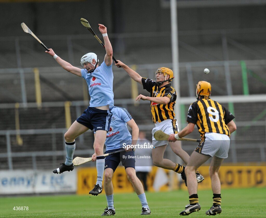 23 June 2010; Conor Clinton, left, and Peter Kelly, Dublin, in action against Liam Ryan and Colin Fennelly, right, Kilkenny. Bord Gais Energy Leinster GAA Hurling Under 21 Championship Semi-Final, Kilkenny v Dublin, Nowlan Park, Kilkenny. Picture credit: Brian Lawless / SPORTSFILE