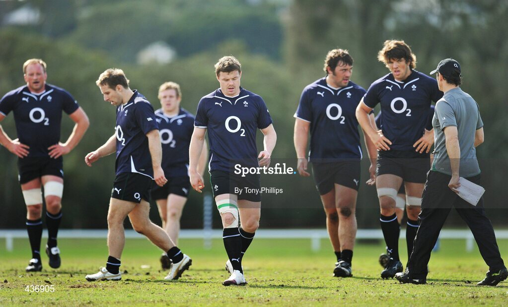 24 June 2010; Ireland's Brian O'Driscoll during squad training ahead of their game against Australia on Saturday 26 June. Ireland Rugby Squad Training, Anglican Grammar School, Brisbane, Australia. Picture credit: Tony Phillips / SPORTSFILE