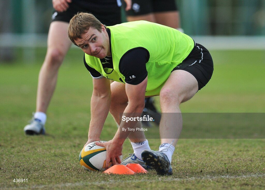 24 June 2010; Ireland's Eoin Reddan during squad training ahead of their game against Australia on Saturday 26 June. Ireland Rugby Squad Training, Anglican Grammar School, Brisbane, Australia. Picture credit: Tony Phillips / SPORTSFILE