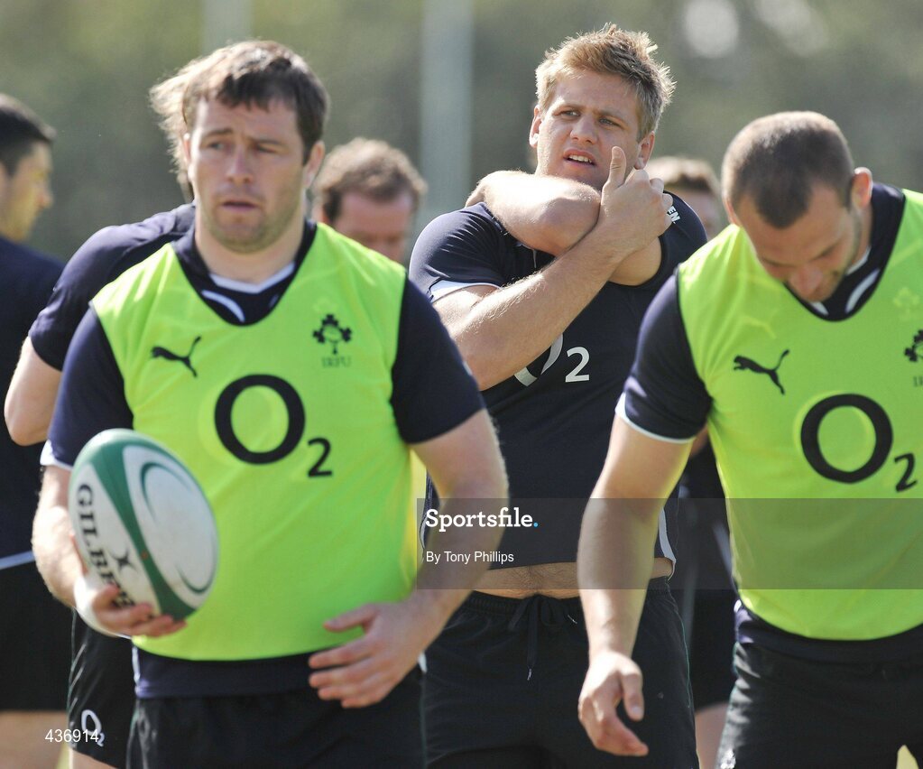 24 June 2010; Ireland's Chris Henry during squad training ahead of their game against Australia on Saturday 26 June. Ireland Rugby Squad Training, Anglican Grammar School, Brisbane, Australia. Picture credit: Tony Phillips / SPORTSFILE