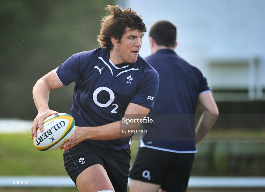 24 June 2010; Ireland's Donncha O'Callaghan during squad training ahead of their game against Australia on Saturday 26 June. Ireland Rugby Squad Training, Anglican Grammar School, Brisbane, Australia. Picture credit: Tony Phillips / SPORTSFILE