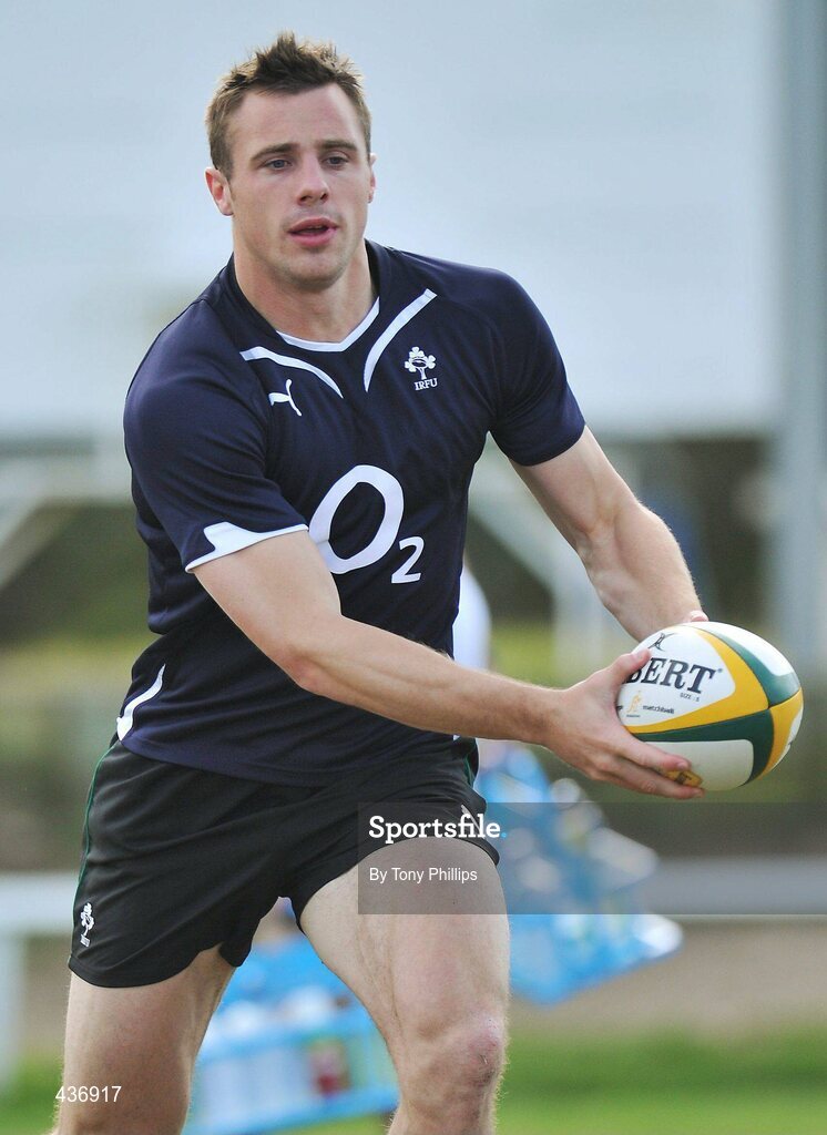 24 June 2010; Ireland's Tommy Bowe during squad training ahead of their game against Australia on Saturday 26 June. Ireland Rugby Squad Training, Anglican Grammar School, Brisbane, Australia. Picture credit: Tony Phillips / SPORTSFILE