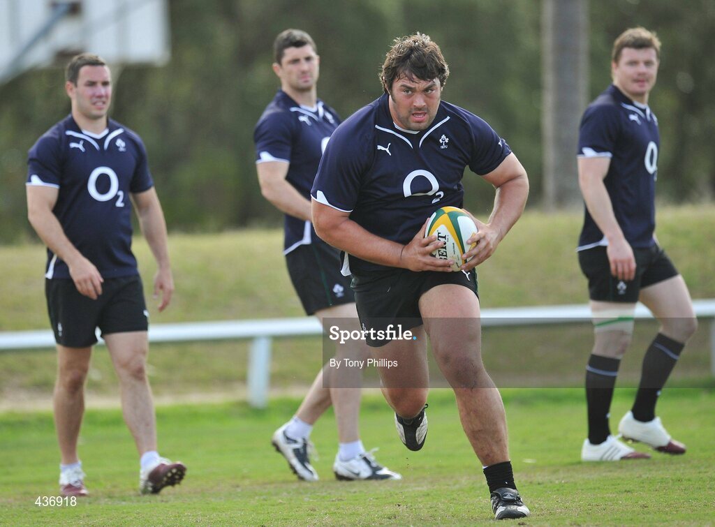 24 June 2010; Ireland's Tony Buckley during squad training ahead of their game against Australia on Saturday 26 June. Ireland Rugby Squad Training, Anglican Grammar School, Brisbane, Australia. Picture credit: Tony Phillips / SPORTSFILE
