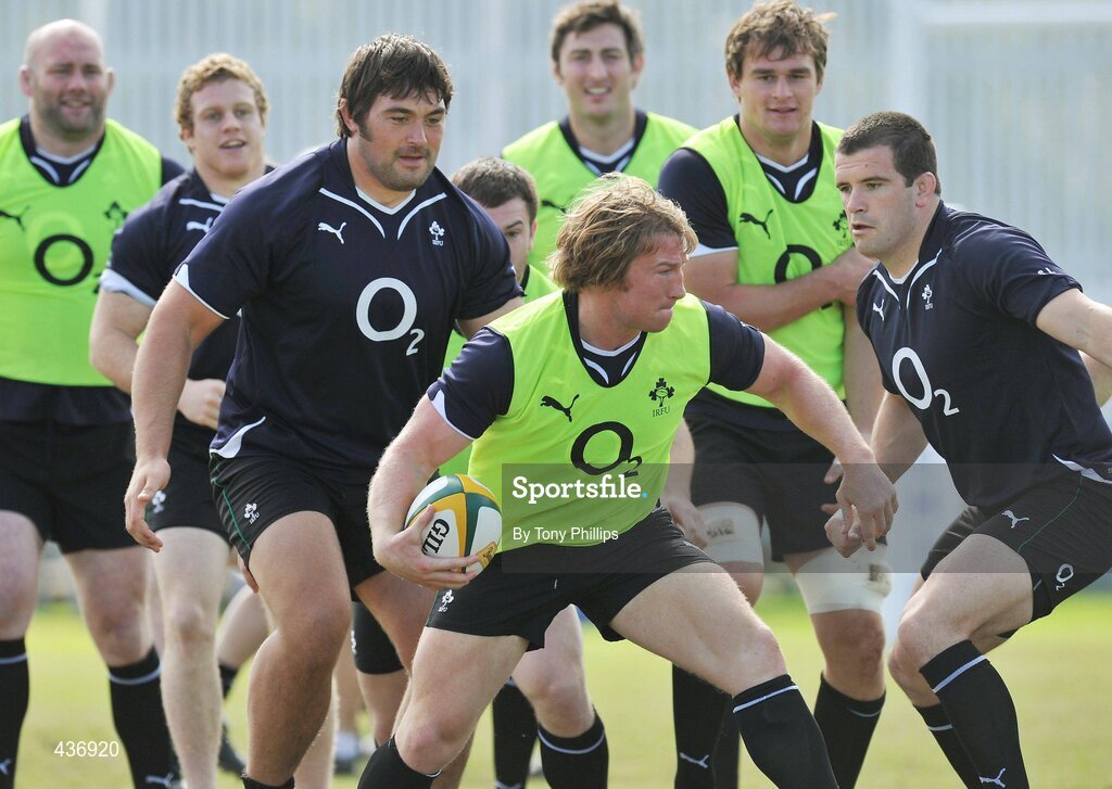 24 June 2010; Ireland's Jerry Flannery during squad training ahead of their game against Australia on Saturday 26 June. Ireland Rugby Squad Training, Anglican Grammar School, Brisbane, Australia. Picture credit: Tony Phillips / SPORTSFILE