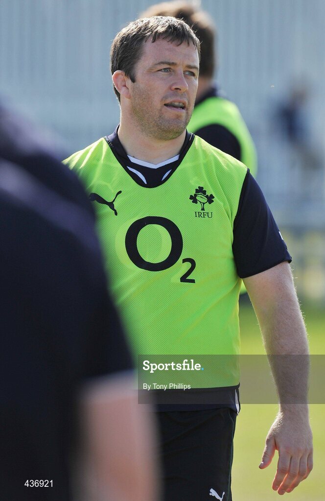 24 June 2010; Ireland's Marcus Horan during squad training ahead of their game against Australia on Saturday 26 June. Ireland Rugby Squad Training, Anglican Grammar School, Brisbane, Australia. Picture credit: Tony Phillips / SPORTSFILE