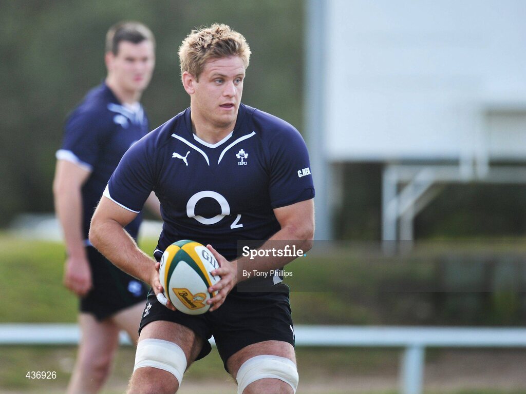 24 June 2010; Ireland's Chris Henry during squad training ahead of their game against Australia on Saturday 26 June. Ireland Rugby Squad Training, Anglican Grammar School, Brisbane, Australia. Picture credit: Tony Phillips / SPORTSFILE