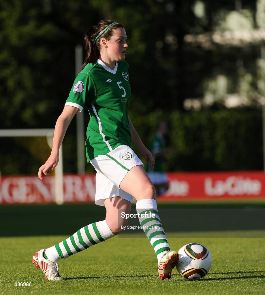 24 June 2010; Jennifer Byrne, Republic of Ireland. UEFA Women's Under 17 Championship Finals - Semi-Final, Republic of Ireland v Germany, Colovray Sports Centre, Nyon, Switzerland. Picture credit: Stephen McCarthy / SPORTSFILE