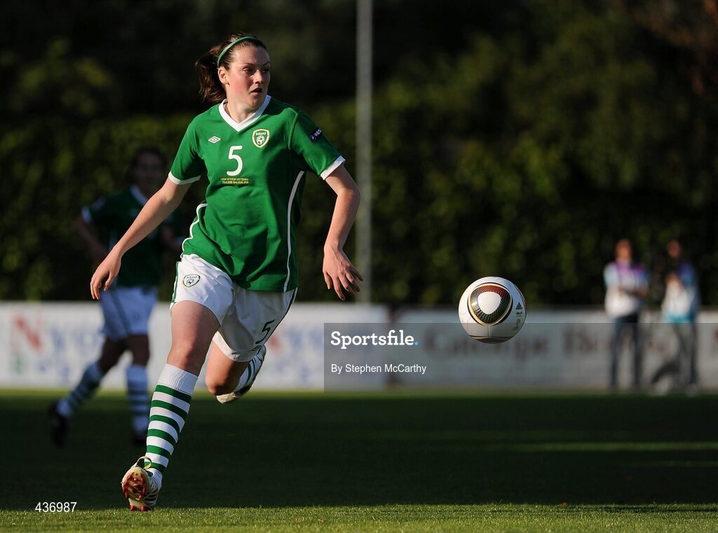 24 June 2010; Jennifer Byrne, Republic of Ireland. UEFA Women's Under 17 Championship Finals - Semi-Final, Republic of Ireland v Germany, Colovray Sports Centre, Nyon, Switzerland. Picture credit: Stephen McCarthy / SPORTSFILE