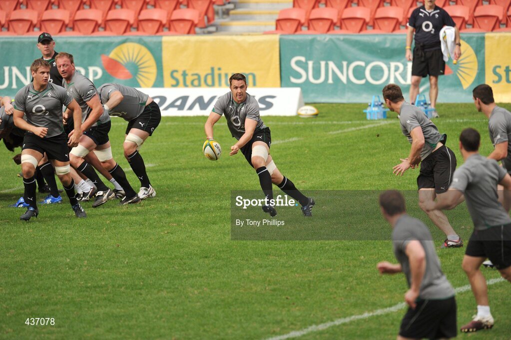 25 June 2010; Ireland's Niall Ronan during squad training, Captain's Run, ahead of their game against Australia on Saturday. Ireland Rugby Squad Training, Captain's Run, Suncorp Stadium, Brisbane, Australia. Picture credit: Tony Phillips / SPORTSFILE
