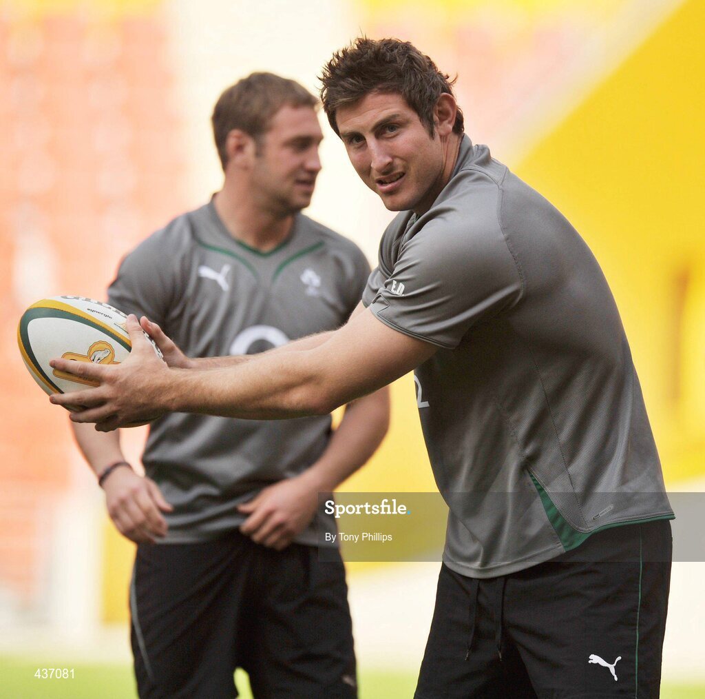 25 June 2010; Ireland's Ed O'Donoghue  in action during the Captain's Run ahead of their game against Australia on Saturday. Suncorp Stadium, Brisbane, Australia. Picture credit: Tony Phillips / SPORTSFILE