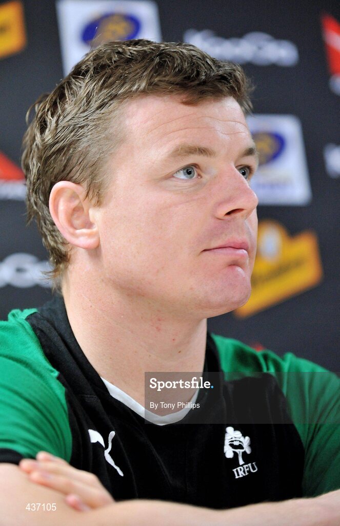 25 June 2010; Ireland captain Brian O'Driscoll during a press conference ahead of their game against Australia on Saturday. Suncorp Stadium, Brisbane, Australia. Picture credit: Tony Phillips / SPORTSFILE