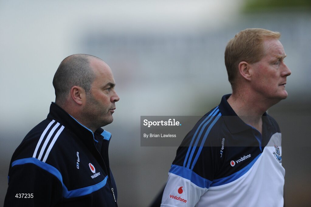 23 June 2010; Dublin senior hurling manager Anthony Daly and Under-21 manager Richie Stakelum, right. Bord Gais Energy Leinster GAA Hurling Under 21 Championship Semi-Final, Kilkenny v Dublin, Nowlan Park, Kilkenny. Picture credit: Brian Lawless / SPORTSFILE