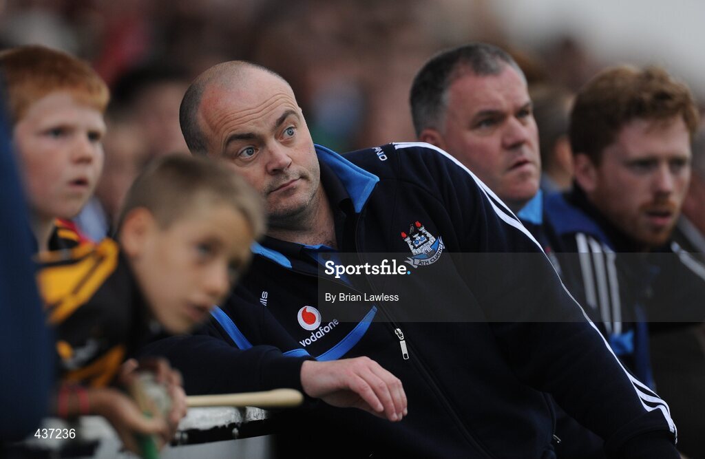 23 June 2010; Dublin senior hurling manager watches a Kilkenny shot go wide. Bord Gais Energy Leinster GAA Hurling Under 21 Championship Semi-Final, Kilkenny v Dublin, Nowlan Park, Kilkenny. Picture credit: Brian Lawless / SPORTSFILE