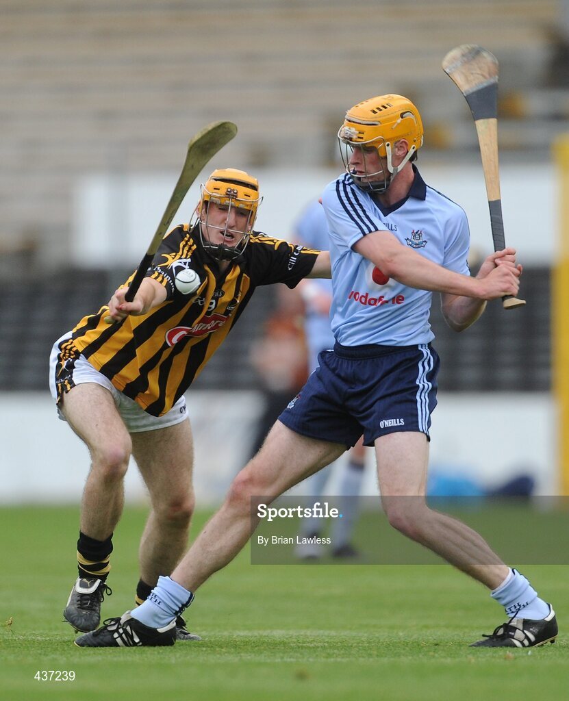 23 June 2010; Martin Quilty, Dublin, in action against Colin Fennelly, Kilkenny. Bord Gais Energy Leinster GAA Hurling Under 21 Championship Semi-Final, Kilkenny v Dublin, Nowlan Park, Kilkenny. Picture credit: Brian Lawless / SPORTSFILE