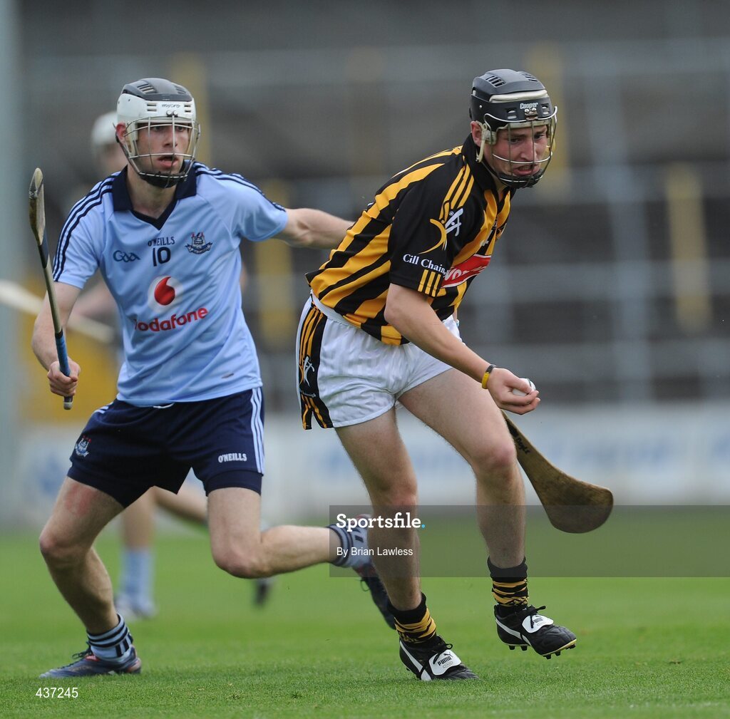 23 June 2010; Richie Doyle, Kilkenny, in action against Shane Stapleton, Dublin. Bord Gais Energy Leinster GAA Hurling Under 21 Championship Semi-Final, Kilkenny v Dublin, Nowlan Park, Kilkenny. Picture credit: Brian Lawless / SPORTSFILE