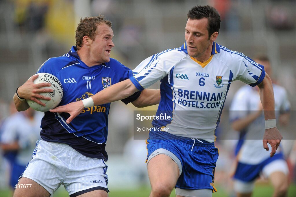 26 June 2010; Garrett Smith, Cavan, in action against Brian McGrath, Wicklow. GAA Football All-Ireland Senior Championship Qualifier Round 1, Cavan v Wicklow, Kingspan Breffni Park, Cavan. Picture credit: Oliver McVeigh / SPORTSFILE