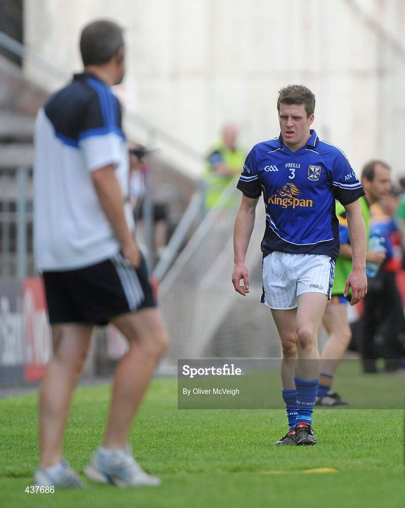 26 June 2010; Thomas Corr, Cavan, leaves the pitch after receiving a first half red card. GAA Football All-Ireland Senior Championship Qualifier Round 1, Cavan v Wicklow, Kingspan Breffni Park, Cavan. Picture credit: Oliver McVeigh / SPORTSFILE