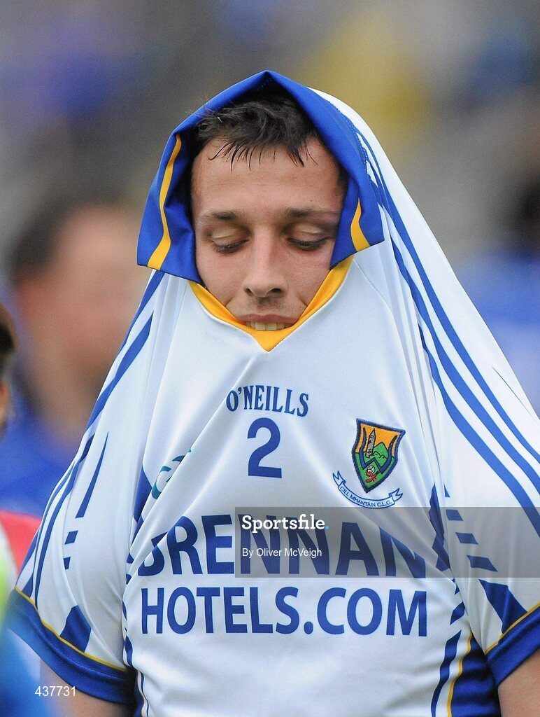 26 June 2010; A dejected Steven Kelly, Wicklow, after the game. GAA Football All-Ireland Senior Championship Qualifier Round 1, Cavan v Wicklow, Kingspan Breffni Park, Cavan. Picture credit: Oliver McVeigh / SPORTSFILE