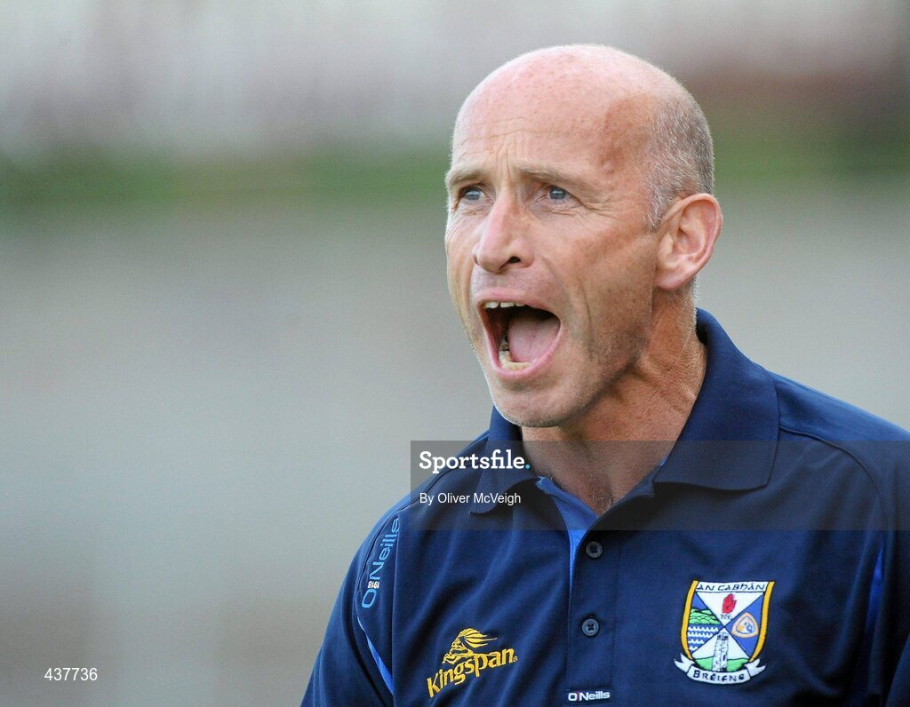 26 June 2010; Cavan manager Tommy Carr celebrates after the game. GAA Football All-Ireland Senior Championship Qualifier Round 1, Cavan v Wicklow, Kingspan Breffni Park, Cavan. Picture credit: Oliver McVeigh / SPORTSFILE