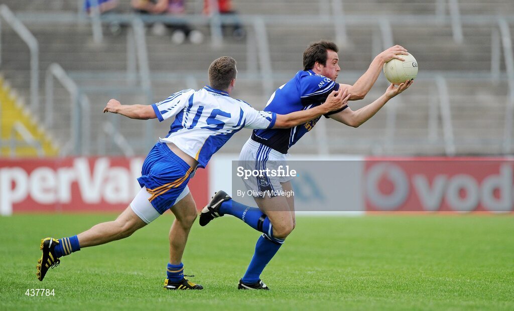 26 June 2010; John McCutcheon, Cavan, in action against Paul Earls, Wicklow. GAA Football All-Ireland Senior Championship Qualifier Round 1, Cavan v Wicklow, Kingspan Breffni Park, Cavan. Picture credit: Oliver McVeigh / SPORTSFILE