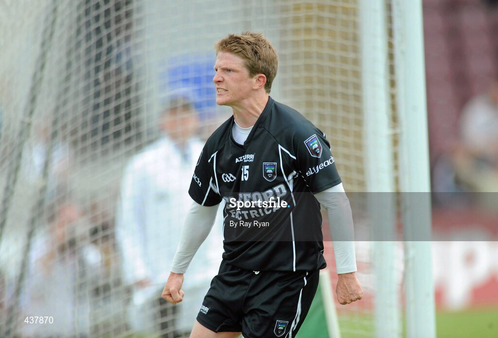27 June 2010; David Kelly, Sligo, celebrates after scoring a goal against Galway. Connacht GAA Football Senior Championship Semi-Final, Galway v Sligo, Pearse Stadium, Galway. Picture credit: Ray Ryan / SPORTSFILE
