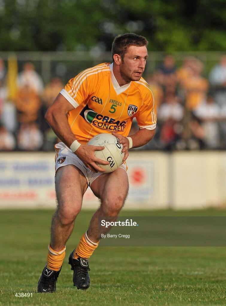 26 June 2010; Tony Scullion, Antrim. GAA Football All-Ireland Senior Championship Qualifier Round 1, Kildare v Antrim, St Conleth's Park, Newbridge, Co. Kildare. Picture credit: Barry Cregg / SPORTSFILE