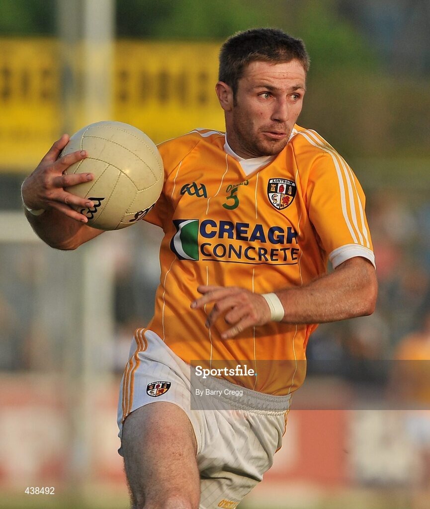 26 June 2010; Tony Scullion of Antrim. GAA Football All-Ireland Senior Championship Qualifier Round 1, Kildare v Antrim, St Conleth's Park, Newbridge, Co. Kildare. Picture credit: Barry Cregg / SPORTSFILE