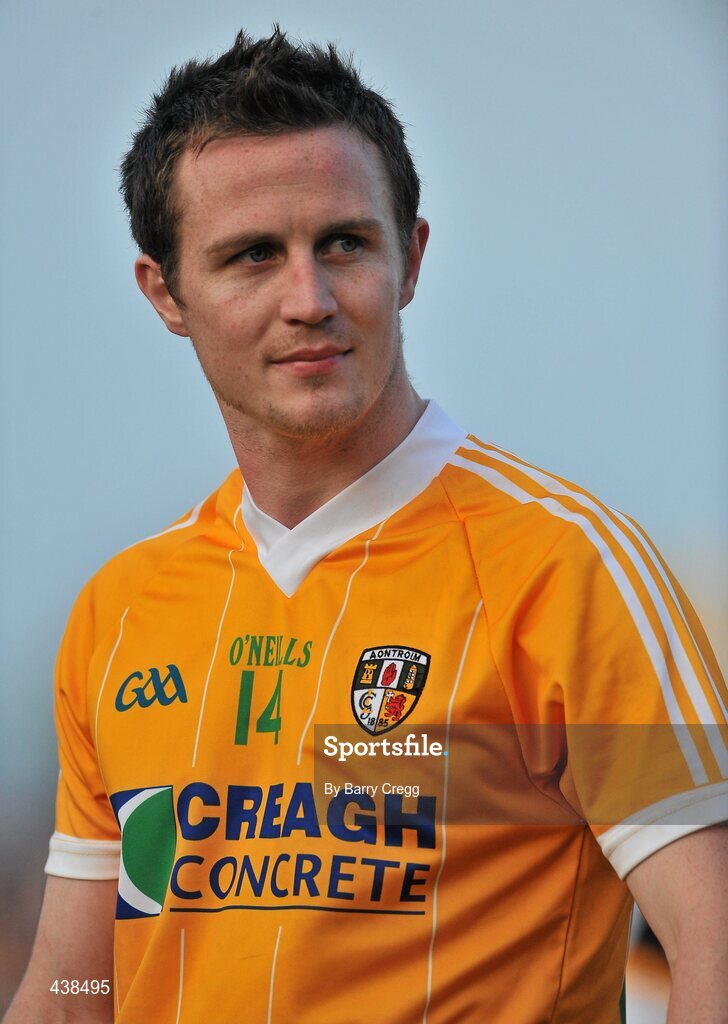 26 June 2010; Michael McCann, Antrim. GAA Football All-Ireland Senior Championship Qualifier Round 1, Kildare v Antrim, St Conleth's Park, Newbridge, Co. Kildare. Picture credit: Barry Cregg / SPORTSFILE
