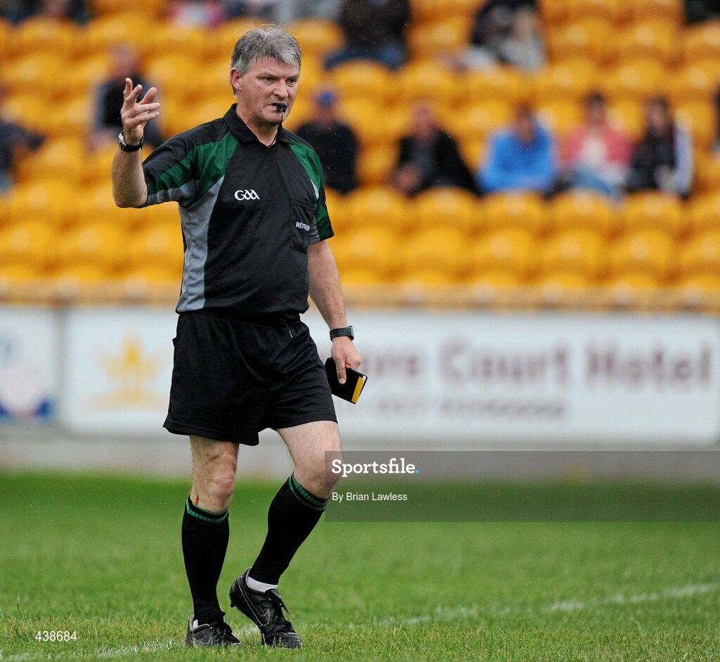 30 June 2010; Eddie Craul, referee. ESB Leinster GAA Football Minor Championship Semi-Final, Offaly v Laois, O'Connor Park, Tullamore, Co. Offaly. Picture credit: Brian Lawless / SPORTSFILE