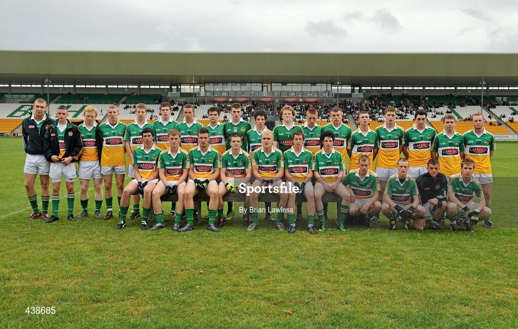 30 June 2010; The Offaly squad. ESB Leinster GAA Football Minor Championship Semi-Final, Offaly v Laois, O'Connor Park, Tullamore, Co. Offaly. Picture credit: Brian Lawless / SPORTSFILE