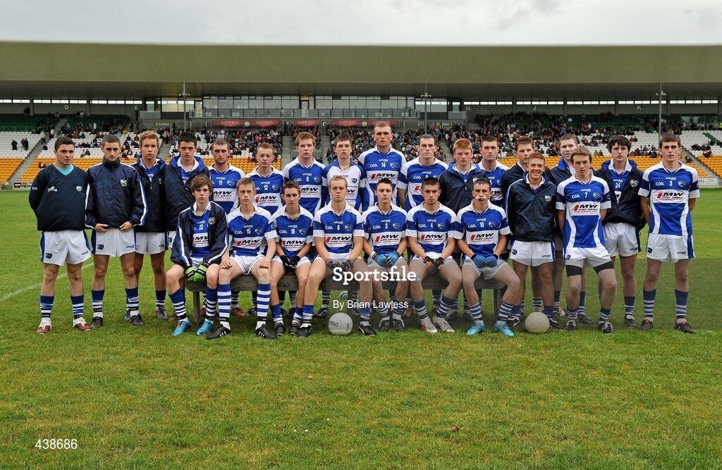 30 June 2010; The Laois squad. ESB Leinster GAA Football Minor Championship Semi-Final, Offaly v Laois, O'Connor Park, Tullamore, Co. Offaly. Picture credit: Brian Lawless / SPORTSFILE