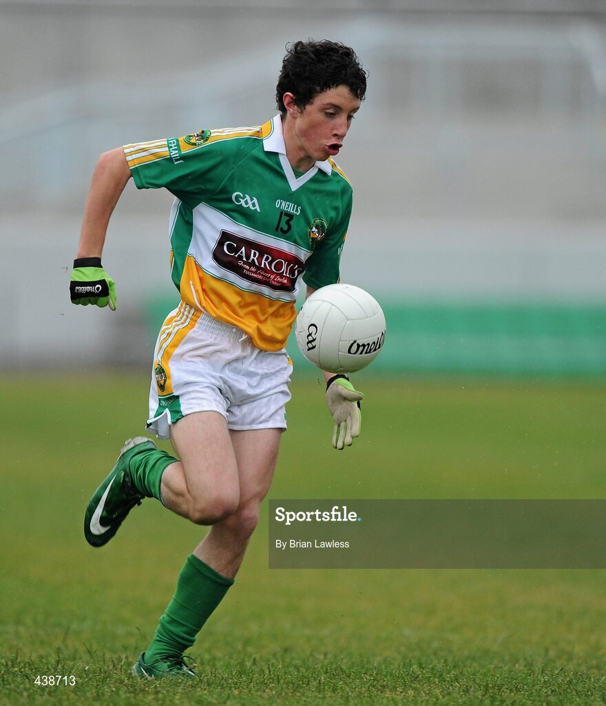 30 June 2010; Paul McPadden, Offaly. ESB Leinster GAA Football Minor Championship Semi-Final, Offaly v Laois, O'Connor Park, Tullamore, Co. Offaly. Picture credit: Brian Lawless / SPORTSFILE