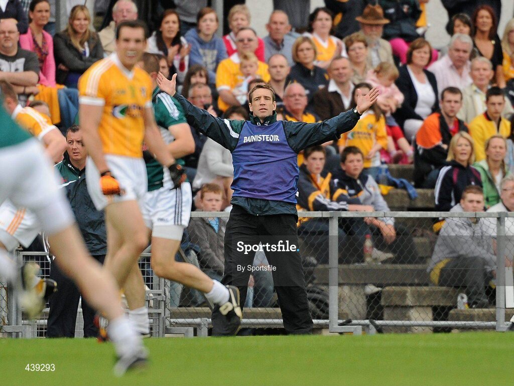 3 July 2010; Kildare manager Kieran McGeeney during the game. GAA Football All-Ireland Senior Championship Qualifier Round 1 Replay, Antrim v Kildare, Casement Park, Belfast, Co. Antrim. Photo by Sportsfile