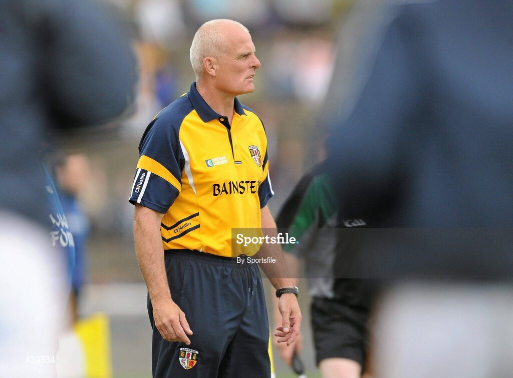 3 July 2010; Antrim manager Liam Bradley during the game. GAA Football All-Ireland Senior Championship Qualifier Round 1 Replay, Antrim v Kildare, Casement Park, Belfast, Co. Antrim. Photo by Sportsfile