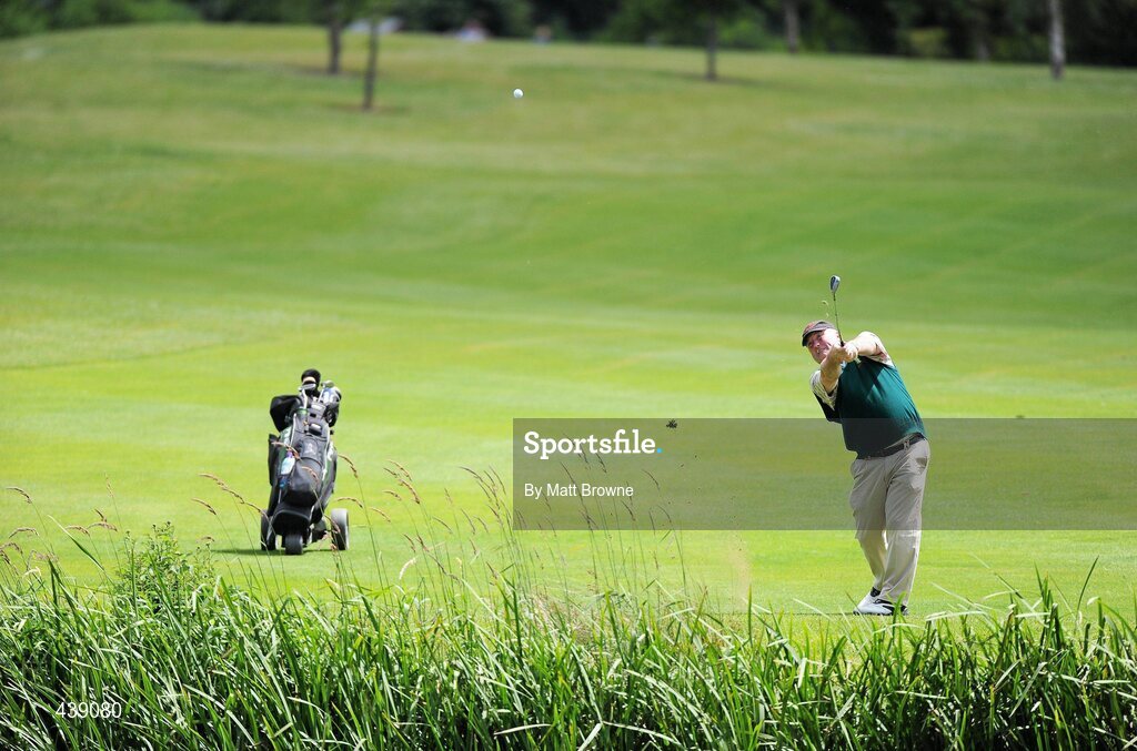 2 July 2010; Michael Lyng, from Rower Inistioge, Co. Kilkenny, plays from the fourth fairway during the FBD All-Ireland GAA Golf Challenge 2010 Leinster Final. Palmerstown House Golf Club, Co. Kildare. Picture credit: Matt Browne / SPORTSFILE