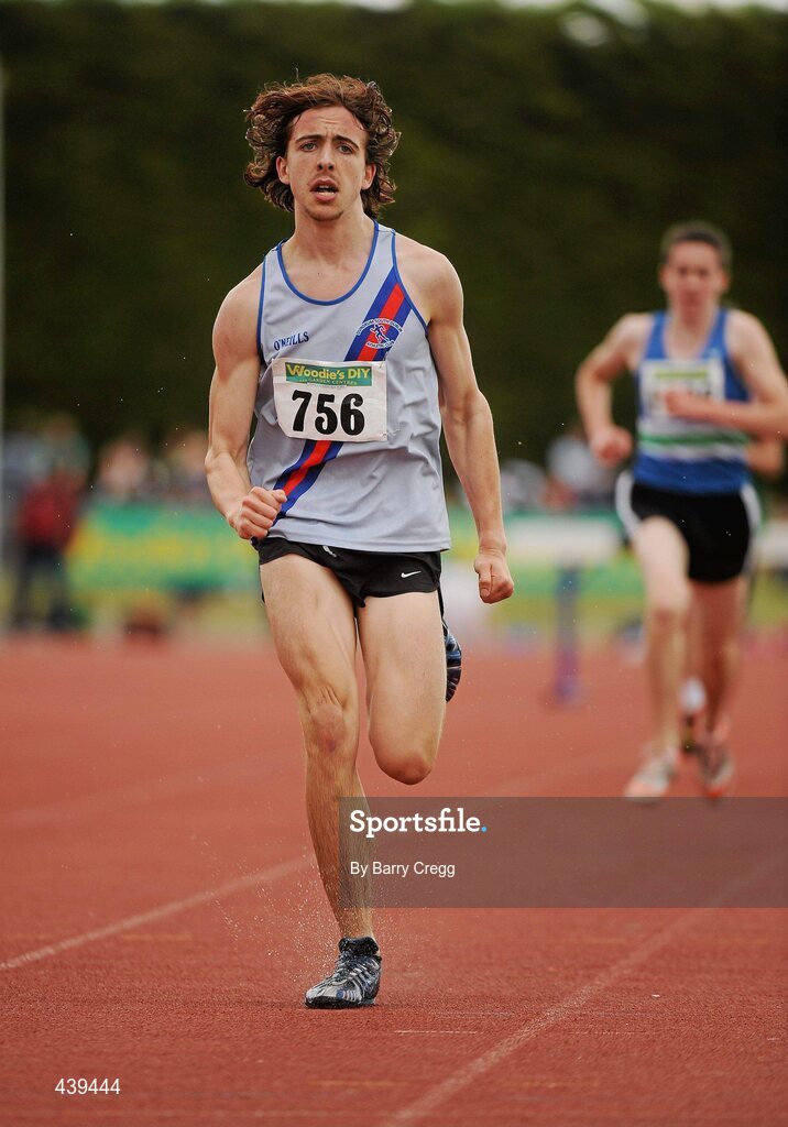 3 July 2010; Daniel Tatlow-Devally, Dundrum, Dublin, in action in the U-18 Boy's 2000m Steeplechase, during the Woodie's DIY AAI Juvenile Track & Field Championships. Tullamore Harriers Stadium, Tullamore, Co. Offaly. Picture credit: Barry Cregg / SPORTSFILE
