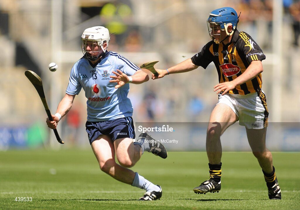 4 July 2010; Dean Flood, Dublin, in action against Brian Kennedy, Kilkenny. ESB Leinster GAA Hurling Minor Championship Final, Dublin v Kilkenny, Croke Park, Dublin. Picture credit: Stephen McCarthy / SPORTSFILE